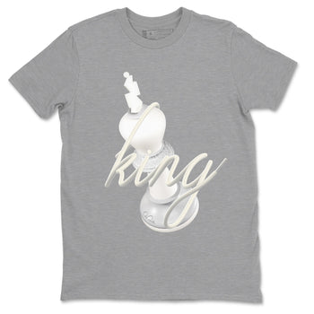 3s Ivory shirt to match jordans 3D King sneaker tees Air Jordan 3 Ivory SNRT Sneaker Release Tees unisex cotton Heather Grey 2 crew neck shirt