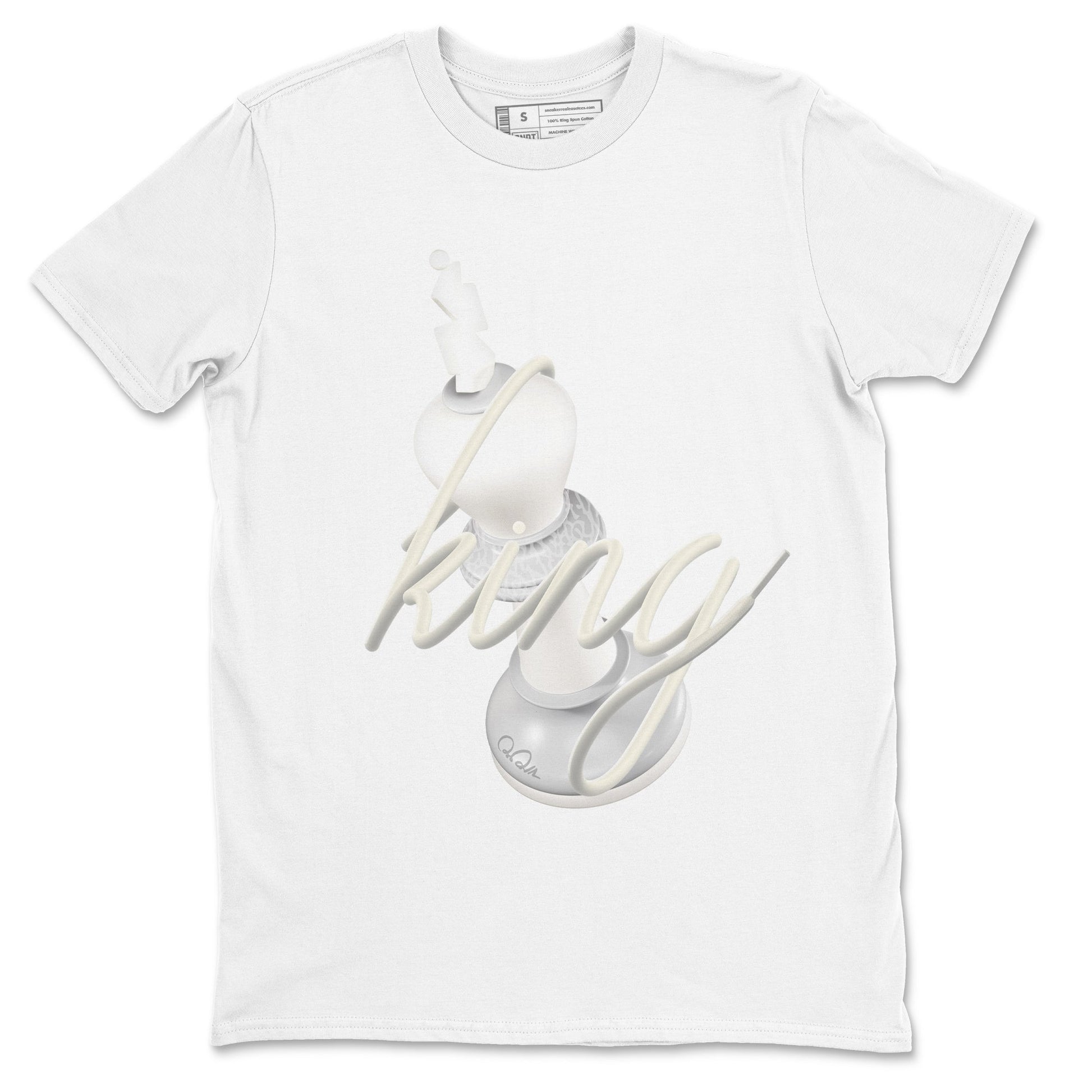 3s Ivory shirt to match jordans 3D King sneaker tees Air Jordan 3 Ivory SNRT Sneaker Release Tees unisex cotton White 2 crew neck shirt