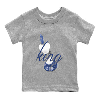 3s Midnight Navy shirt to match jordans 3D King sneaker tees Air Jordan 3 Midnight Navy SNRT sneaker release tees baby toddler Heather Grey 2 cotton Shirt