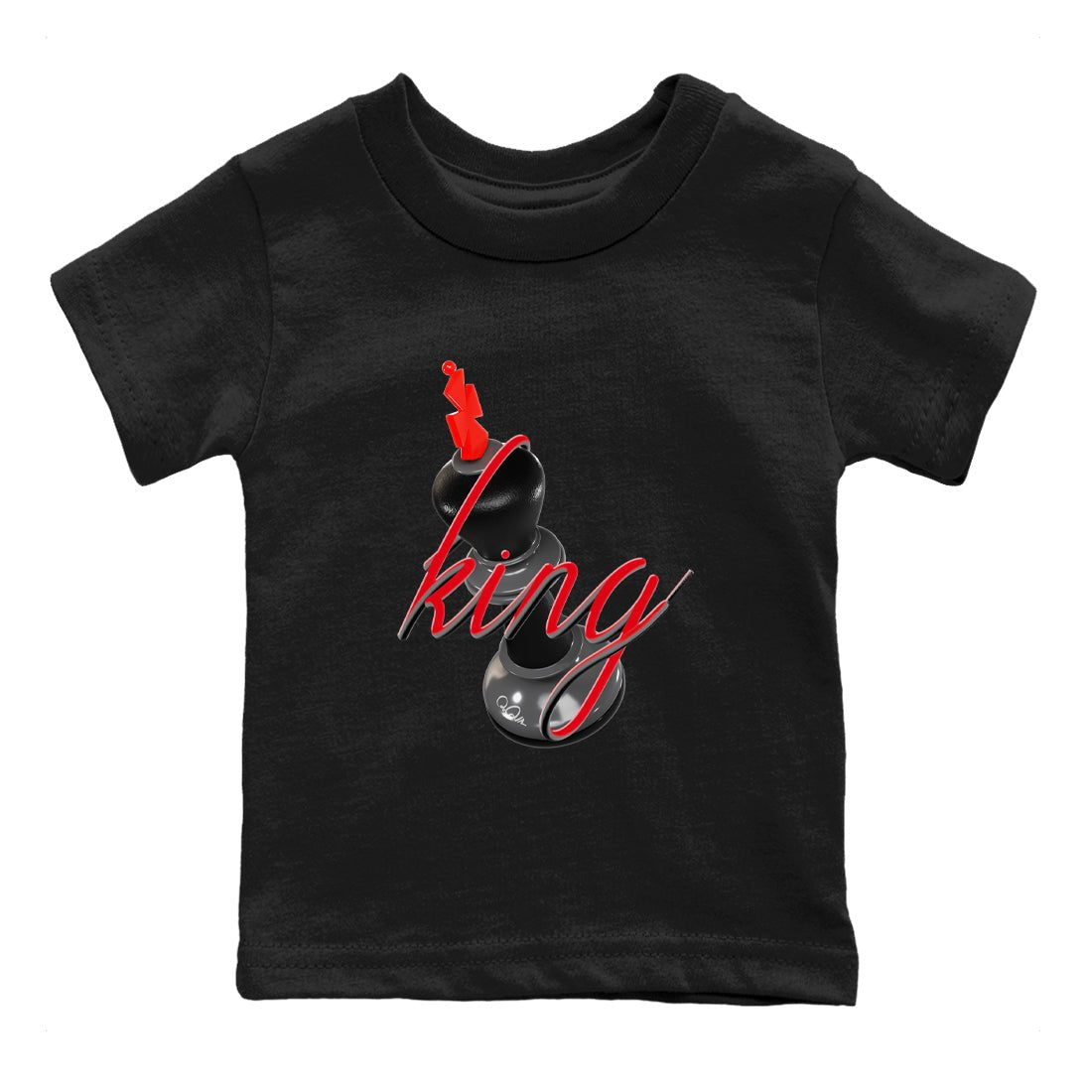 4s Bred Reimagined shirt to match jordans 3D King sneaker tees Air Jordan 4 Bred Reimagined SNRT Sneaker Release Tees Baby Toddler Black 2 T-Shirt
