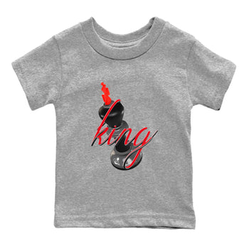 4s Bred Reimagined shirt to match jordans 3D King sneaker tees Air Jordan 4 Bred Reimagined SNRT Sneaker Release Tees Baby Toddler Heather Grey 2 T-Shirt