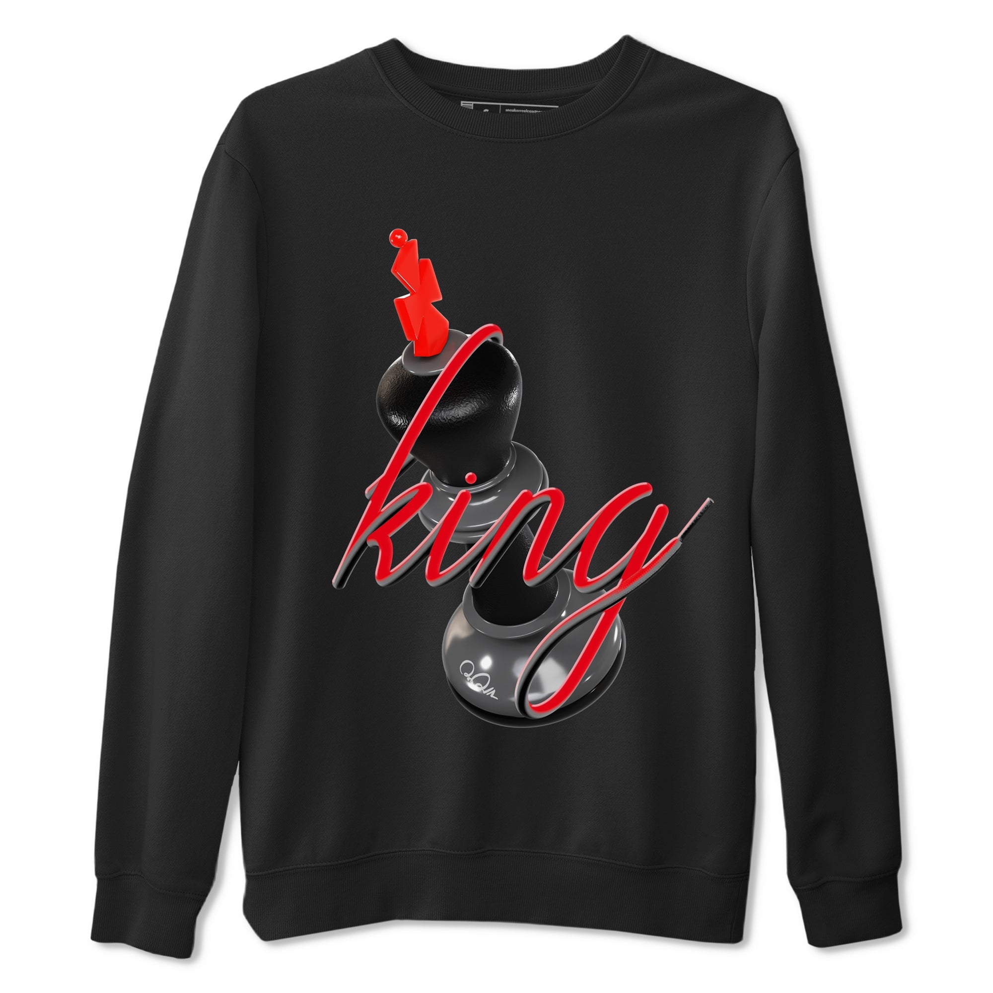 4s Bred Reimagined shirt to match jordans 3D King sneaker tees Air Jordan 4 Bred Reimagined SNRT Sneaker Release Tees Unisex Black 2 T-Shirt