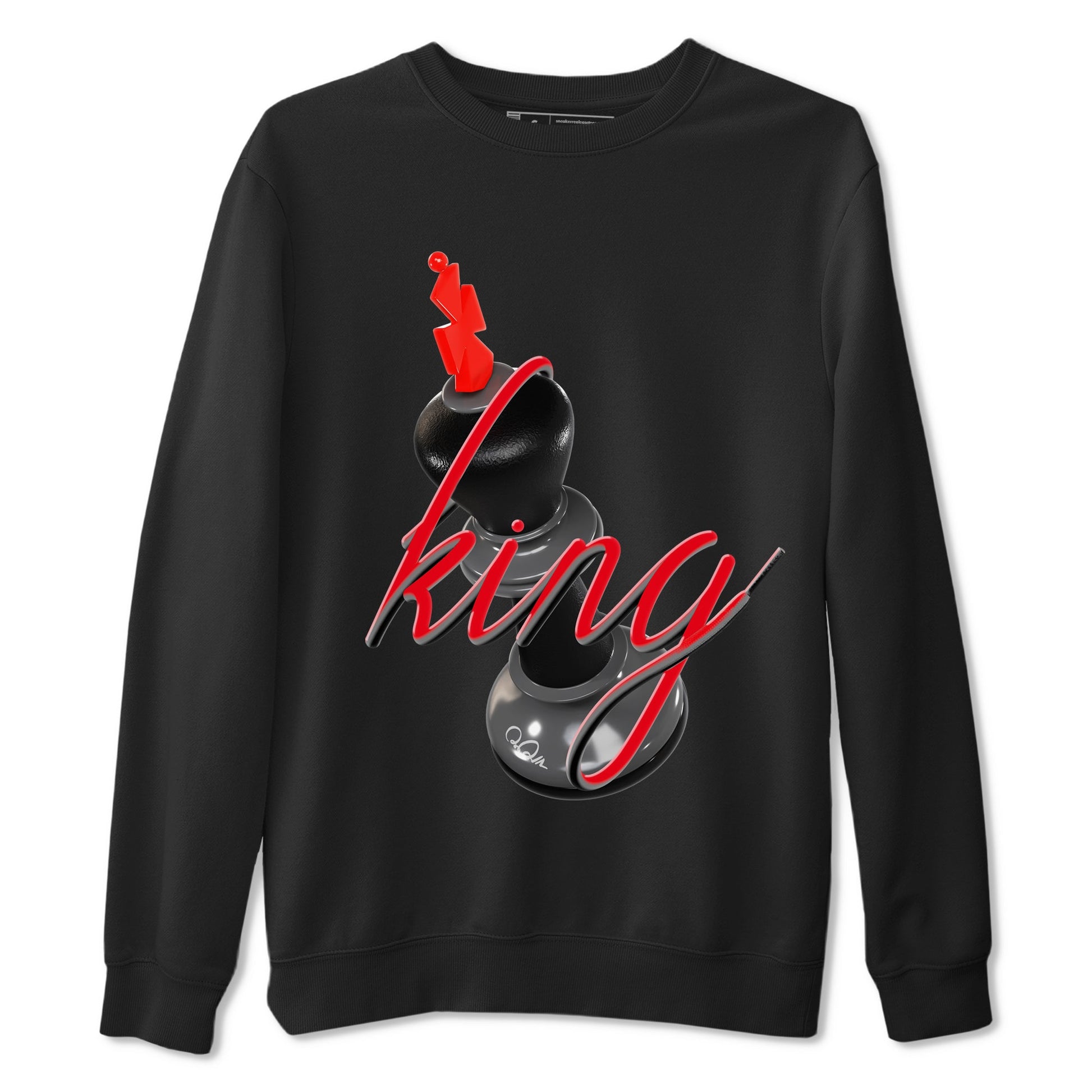 4s Bred Reimagined shirt to match jordans 3D King sneaker tees Air Jordan 4 Bred Reimagined SNRT Sneaker Release Tees Unisex Black 2 T-Shirt