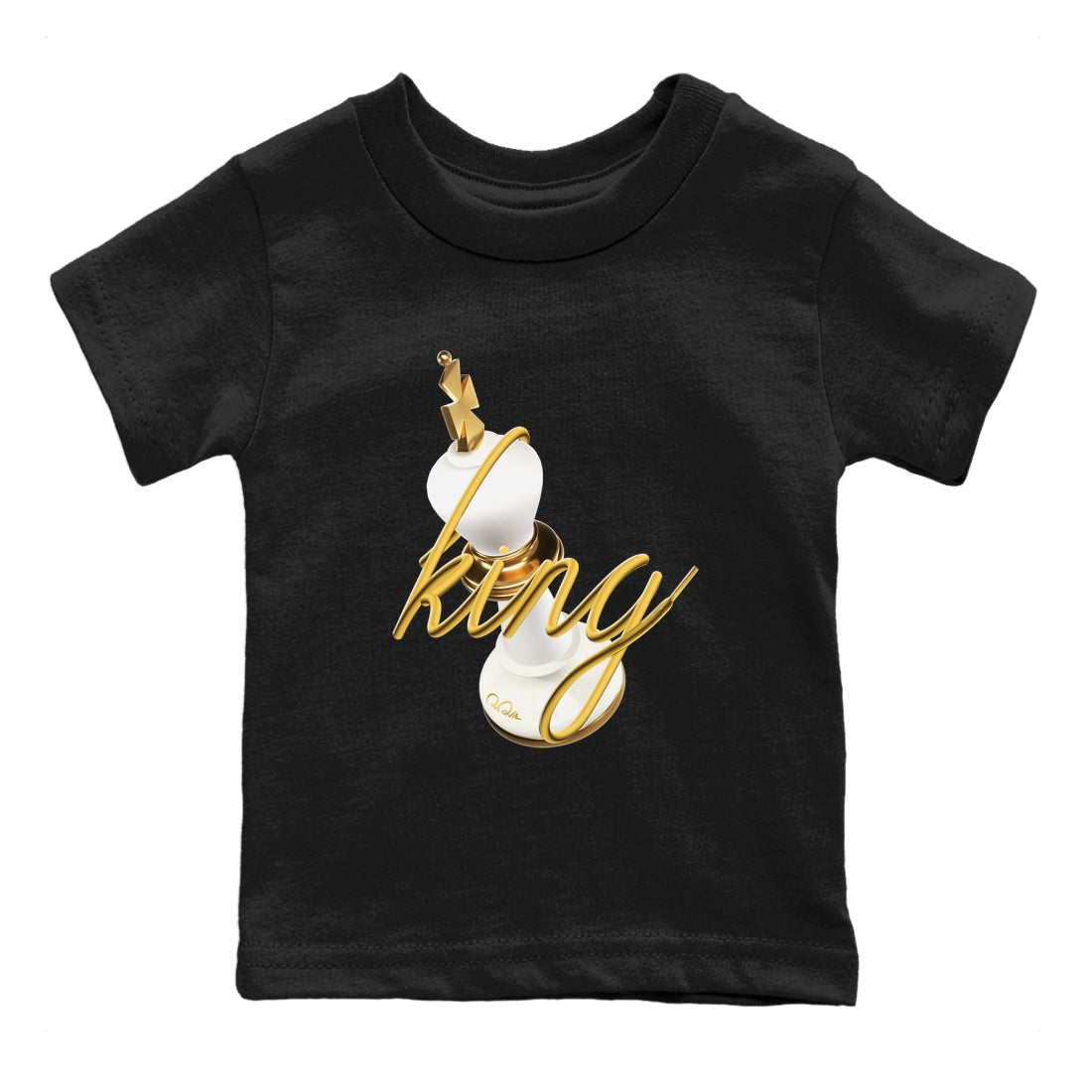 4s Sail shirt to match jordans 3D King sneaker tees Air Jordan 4 Sail SNRT sneaker release tees baby toddler Black 2 cotton Shirt