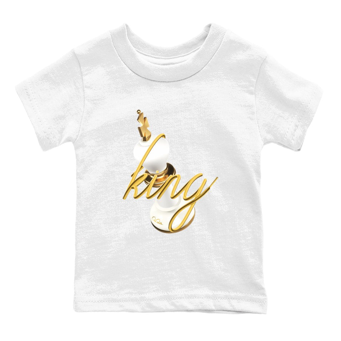 4s Sail shirt to match jordans 3D King sneaker tees Air Jordan 4 Sail SNRT sneaker release tees baby toddler White 2 cotton Shirt
