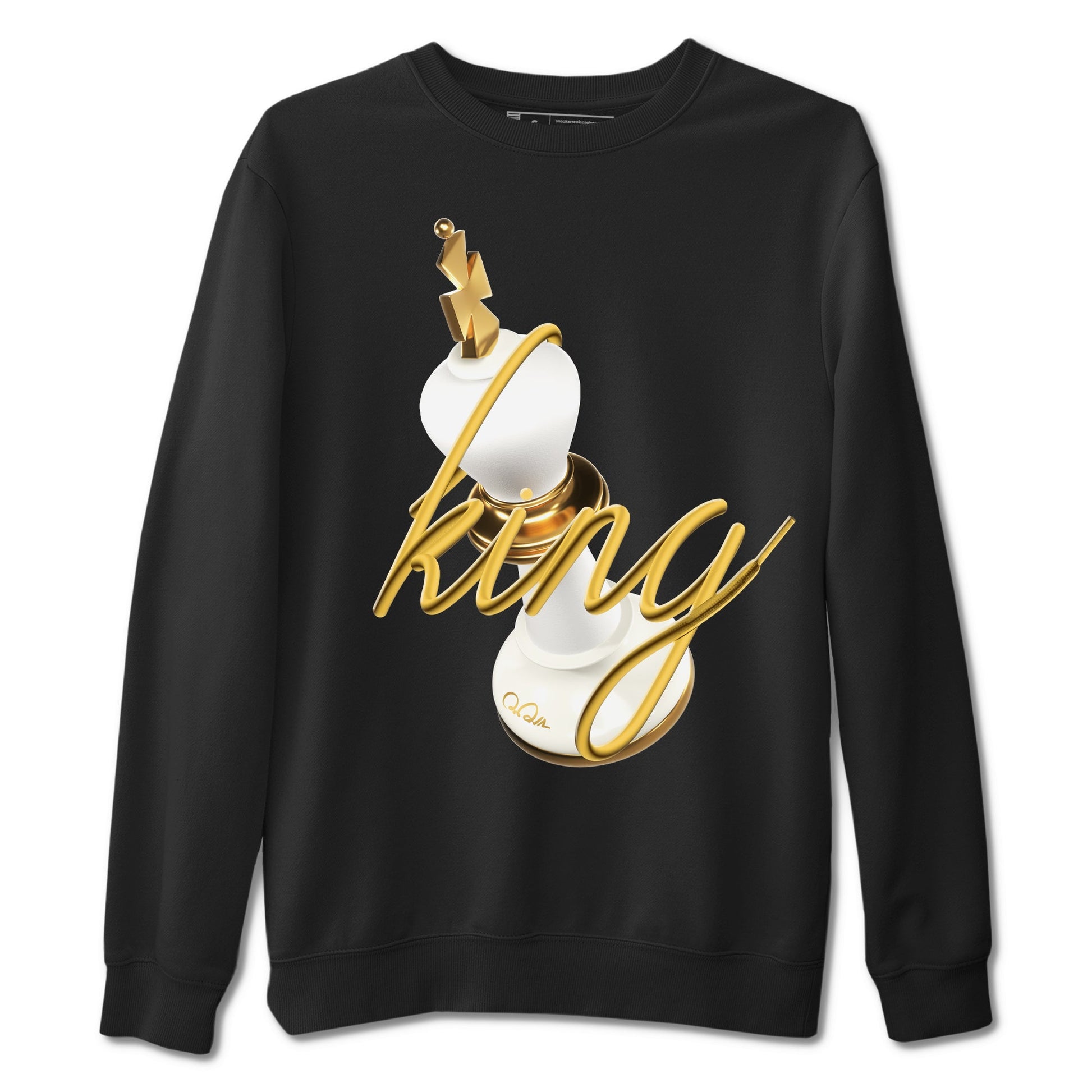 4s Sail shirt to match jordans 3D King sneaker tees Air Jordan 4 Sail SNRT Sneaker Release Tees unisex cotton Black 2 crew neck shirt
