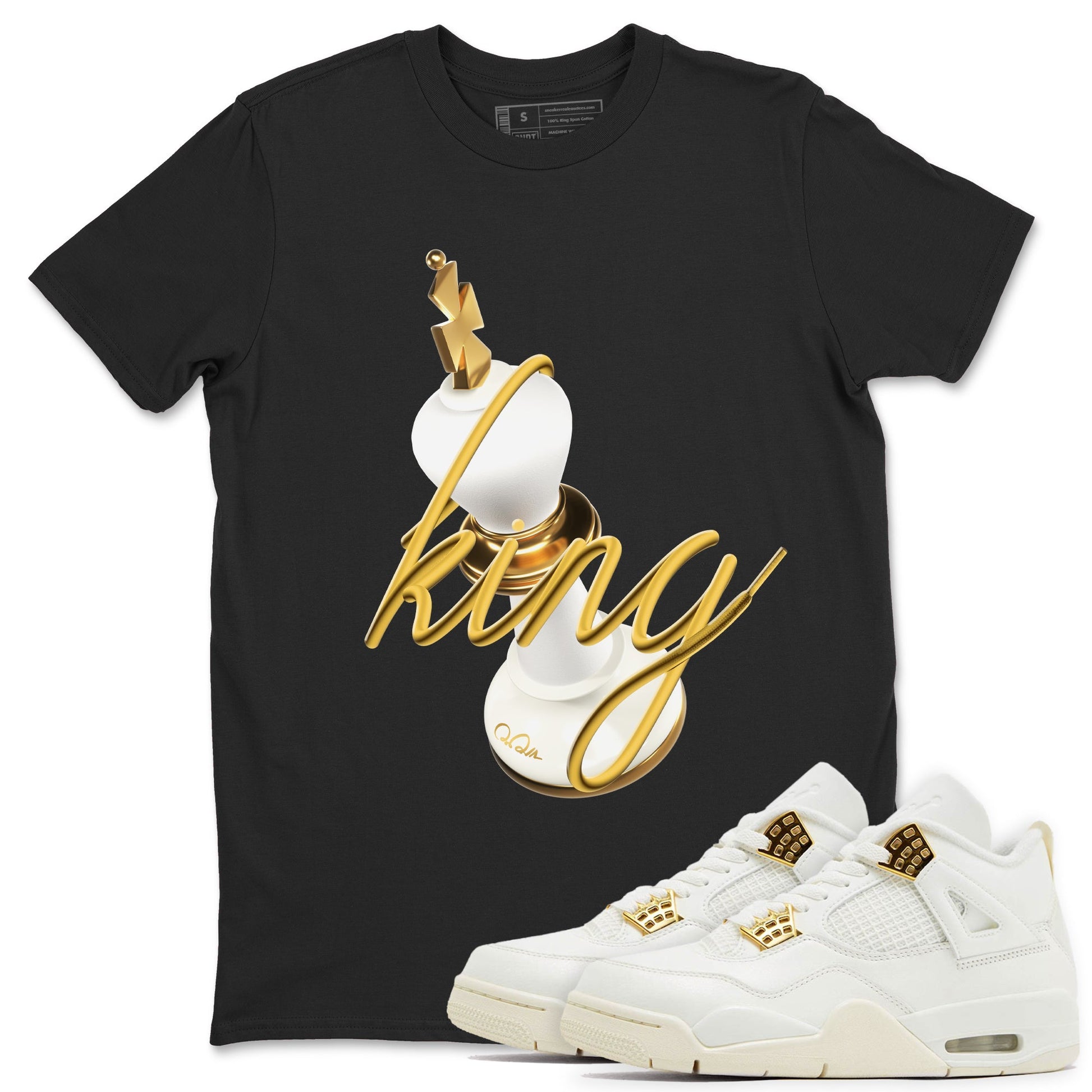 3D King SNRT Sneaker Tees - Air Jordan 4 Sail 2024 - SNRT Sneaker Tee