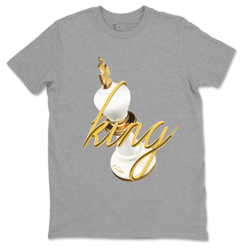 4s Sail shirt to match jordans 3D King sneaker tees Air Jordan 4 Sail SNRT Sneaker Release Tees unisex cotton Heather Grey 2 crew neck shirt