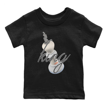 Air Jordan 5 Craft Sneaker Match Tees 3D King Sneaker Tees AJ5 SE Craft Sneaker Release Tees Kids Shirts Black 2