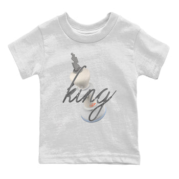 Air Jordan 5 Craft Sneaker Match Tees 3D King Sneaker Tees AJ5 SE Craft Sneaker Release Tees Kids Shirts White 2