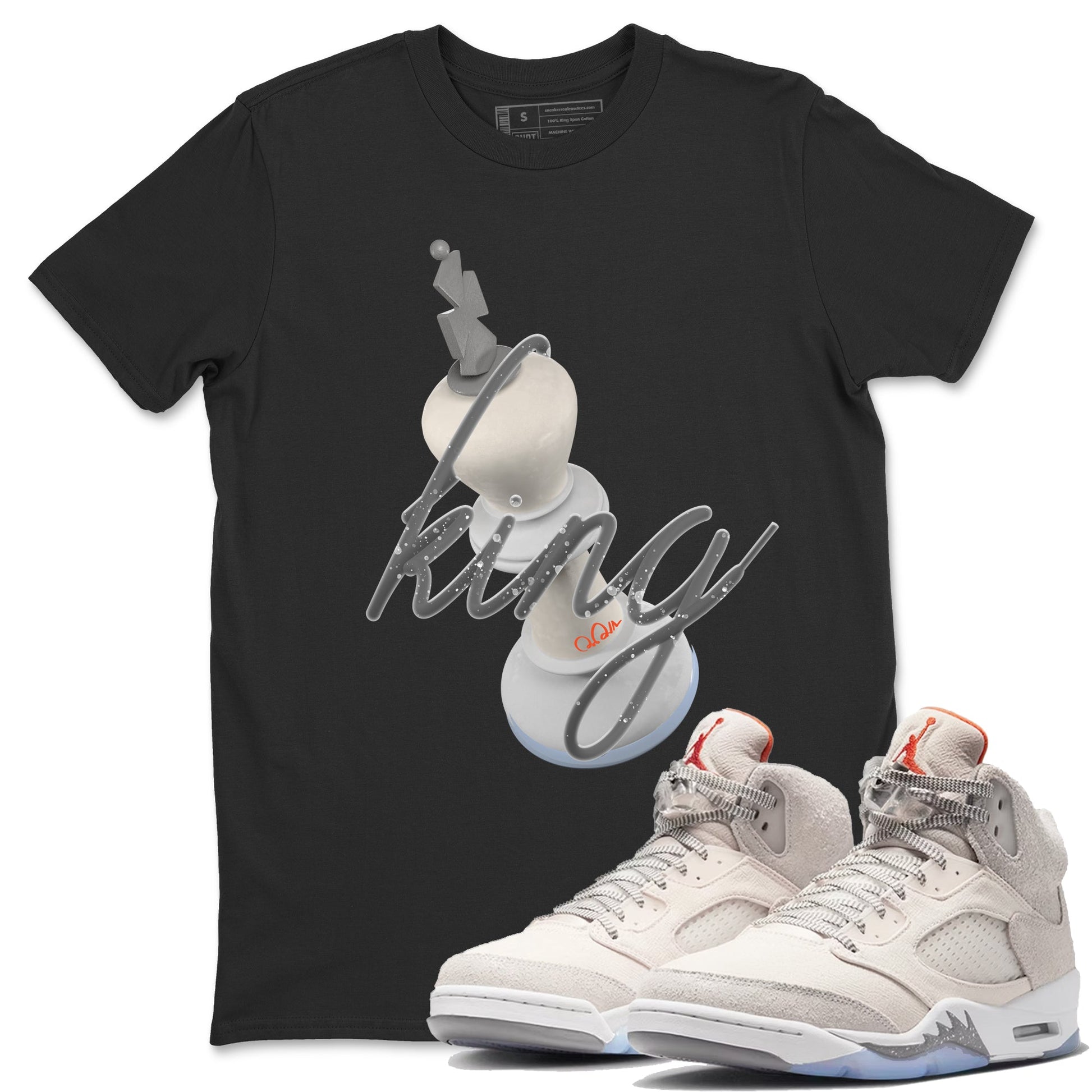 Air Jordan 5 Craft Sneaker Match Tees 3D King Sneaker Tees AJ5 SE Craft Sneaker Release Tees Unisex Shirts Black 1