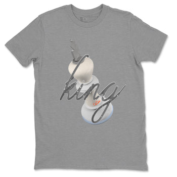 Air Jordan 5 Craft Sneaker Match Tees 3D King Sneaker Tees AJ5 SE Craft Sneaker Release Tees Unisex Shirts Heather Grey 2