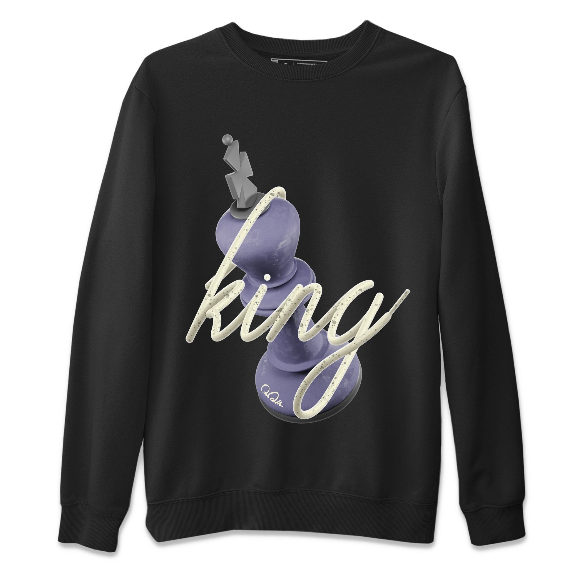 Air Jordan 5 Indigo Haze Sneaker Match Tees 3D King Sneaker Tees AJ5 Indigo Haze Sneaker Release Tees Unisex Shirts Black 2