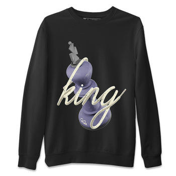 Air Jordan 5 Indigo Haze Sneaker Match Tees 3D King Sneaker Tees AJ5 Indigo Haze Sneaker Release Tees Unisex Shirts Black 2