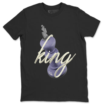 Air Jordan 5 Indigo Haze Sneaker Match Tees 3D King Sneaker Tees AJ5 Indigo Haze Sneaker Release Tees Unisex Shirts Black 2