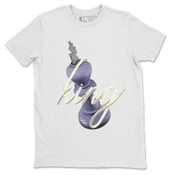 Air Jordan 5 Indigo Haze Sneaker Match Tees 3D King Sneaker Tees AJ5 Indigo Haze Sneaker Release Tees Unisex Shirts White 2