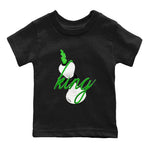 Air Jordan 5 Lucky Green shirt to match jordans 3D King sneaker tees AJ5 Lucky Green SNRT sneaker release tees baby toddler Black 2 cotton Shirt