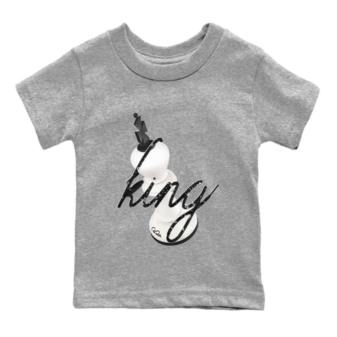 5s Sail shirt to match jordans 3D King sneaker tees Air Jordan 5 Sail SNRT sneaker release tees baby toddler Heather Grey 2 cotton Shirt