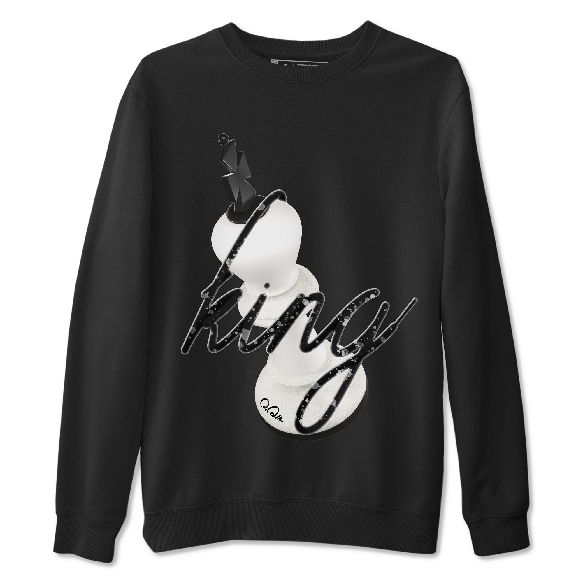5s Sail shirt to match jordans 3D King sneaker tees Air Jordan 5 Sail SNRT Sneaker Release Tees unisex cotton Black 2 crew neck shirt