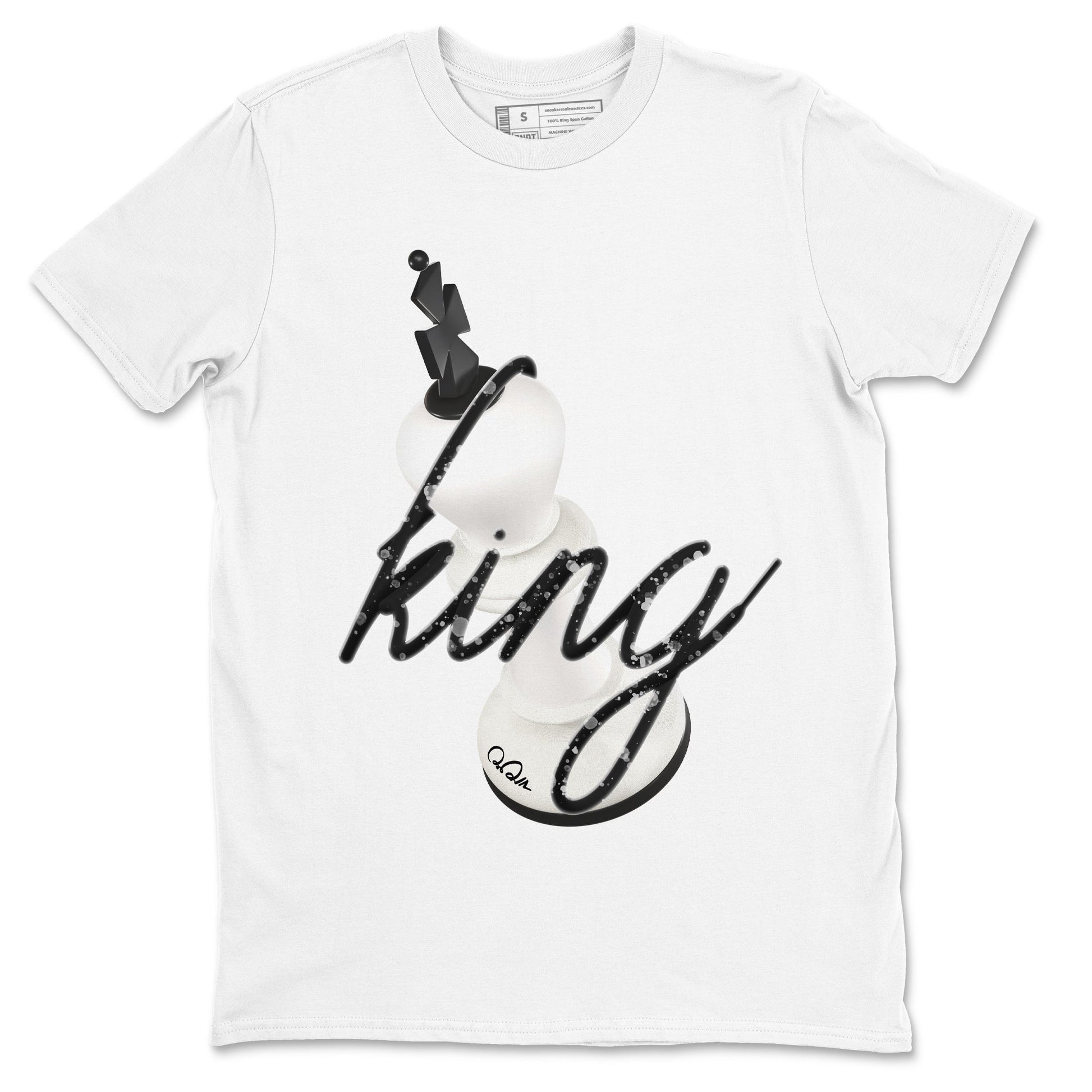 5s Sail shirt to match jordans 3D King sneaker tees Air Jordan 5 Sail SNRT Sneaker Release Tees unisex cotton White 2 crew neck shirt