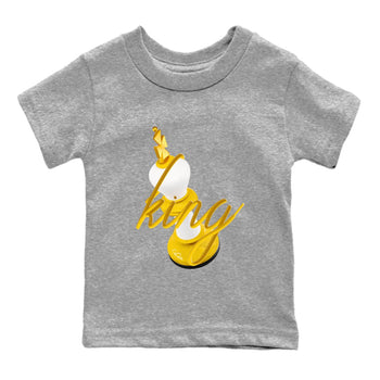 6s Yellow Ochre shirt to match jordans 3D King sneaker tees Air Jordan 6 Yellow Ochre SNRT Sneaker Release Tees Baby Toddler Heather Grey 2 T-Shirt