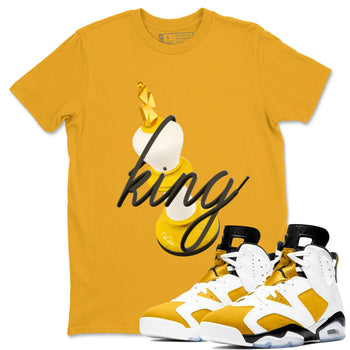 6s Yellow Ochre shirt to match jordans 3D King sneaker tees Air Jordan 6 Yellow Ochre SNRT Sneaker Release Tees Unisex Gold 1 T-Shirt