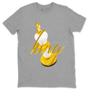 6s Yellow Ochre shirt to match jordans 3D King sneaker tees Air Jordan 6 Yellow Ochre SNRT Sneaker Release Tees Unisex Heather Grey 2 T-Shirt