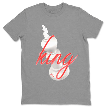 Air Jordan 7 Infrared Sneaker Match Tees 3D King Sneaker Tees AJ7 Infrared Sneaker Release Tees Unisex Shirts Heather Grey 2