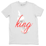 Air Jordan 7 Infrared Sneaker Match Tees 3D King Sneaker Tees AJ7 Infrared Sneaker Release Tees Unisex Shirts White 2
