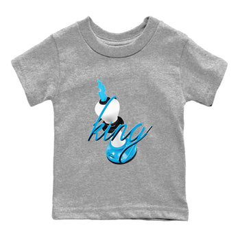 9s Powder Blue shirt to match jordans 3D King sneaker tees Air Jordan 9 Powder Blue SNRT sneaker release tees baby toddler Heather Grey 2 cotton Shirt