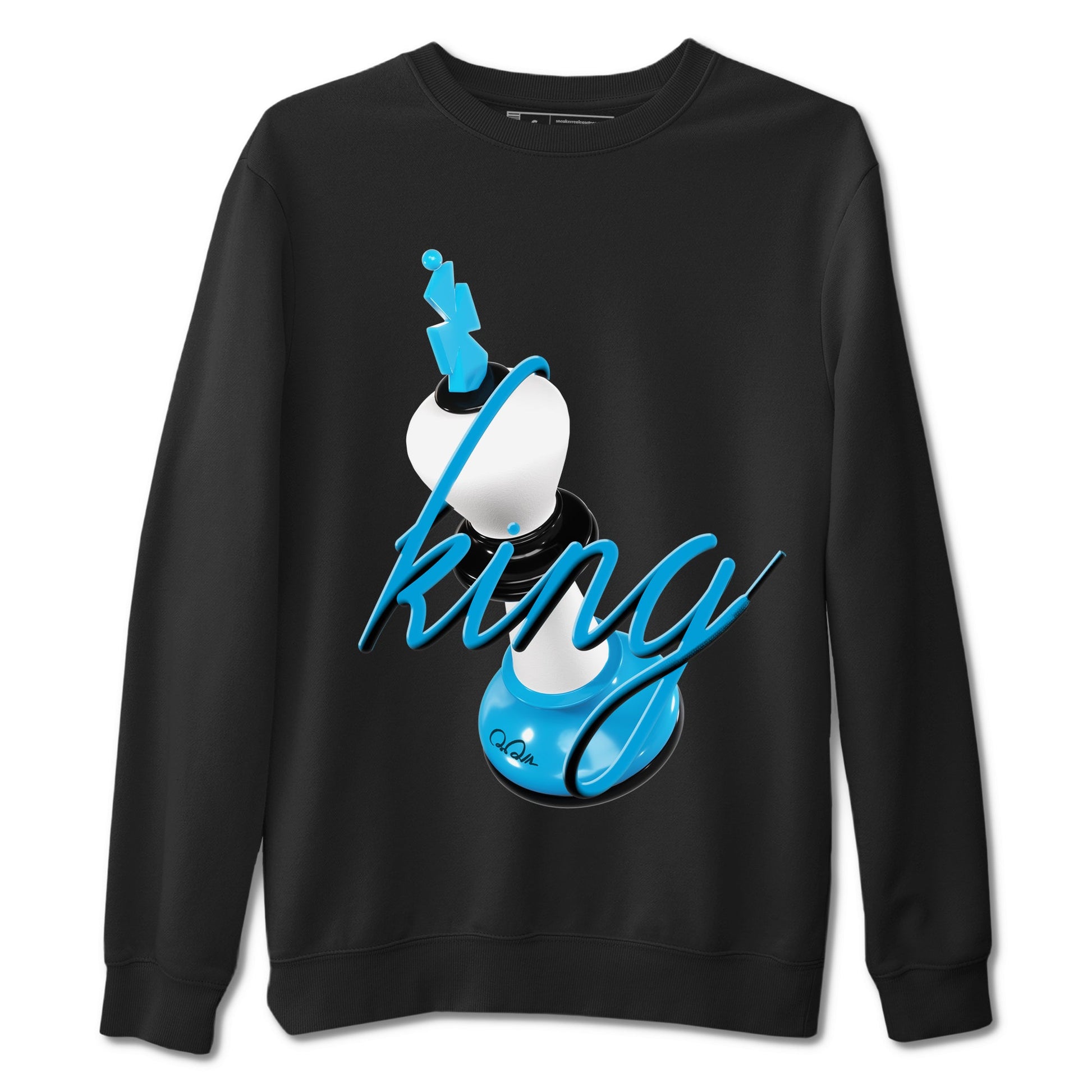 9s Powder Blue shirt to match jordans 3D King sneaker tees Air Jordan 9 Powder Blue SNRT Sneaker Release Tees unisex cotton Black 2 crew neck shirt