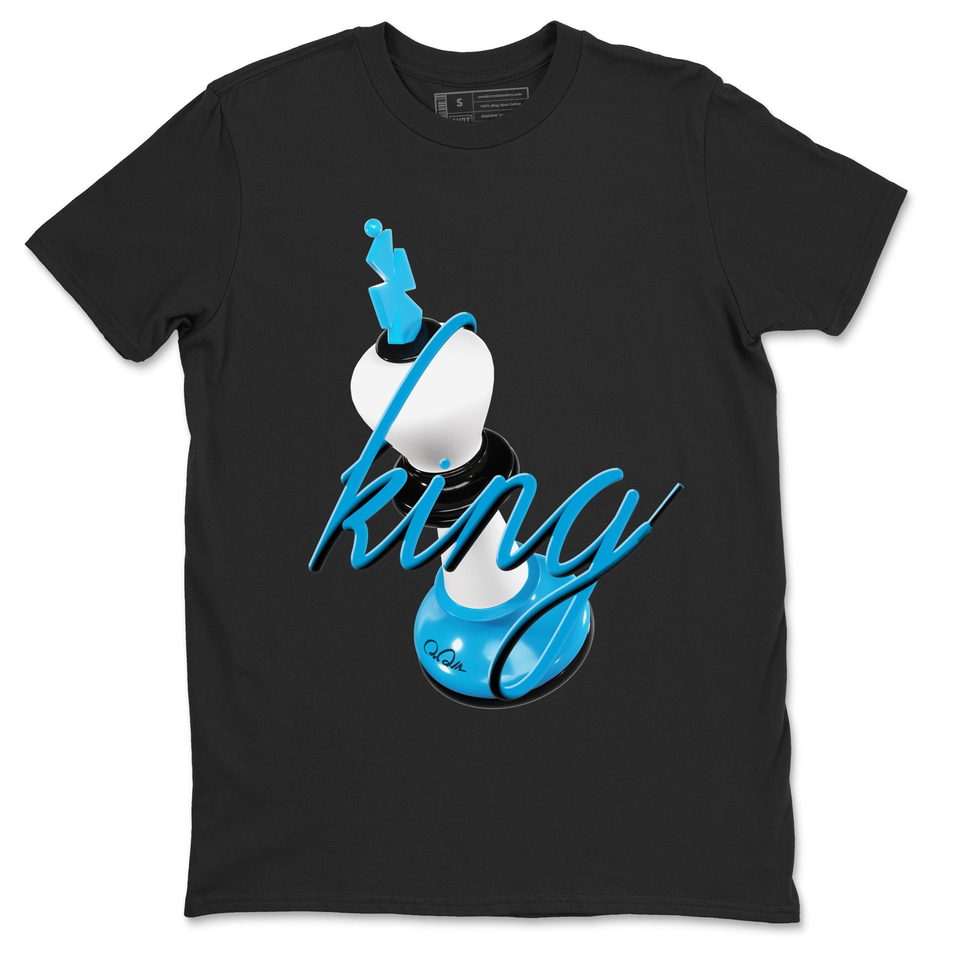 9s Powder Blue shirt to match jordans 3D King sneaker tees Air Jordan 9 Powder Blue SNRT Sneaker Release Tees unisex cotton Black 2 crew neck shirt