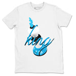 9s Powder Blue shirt to match jordans 3D King sneaker tees Air Jordan 9 Powder Blue SNRT Sneaker Release Tees unisex cotton White 2 crew neck shirt