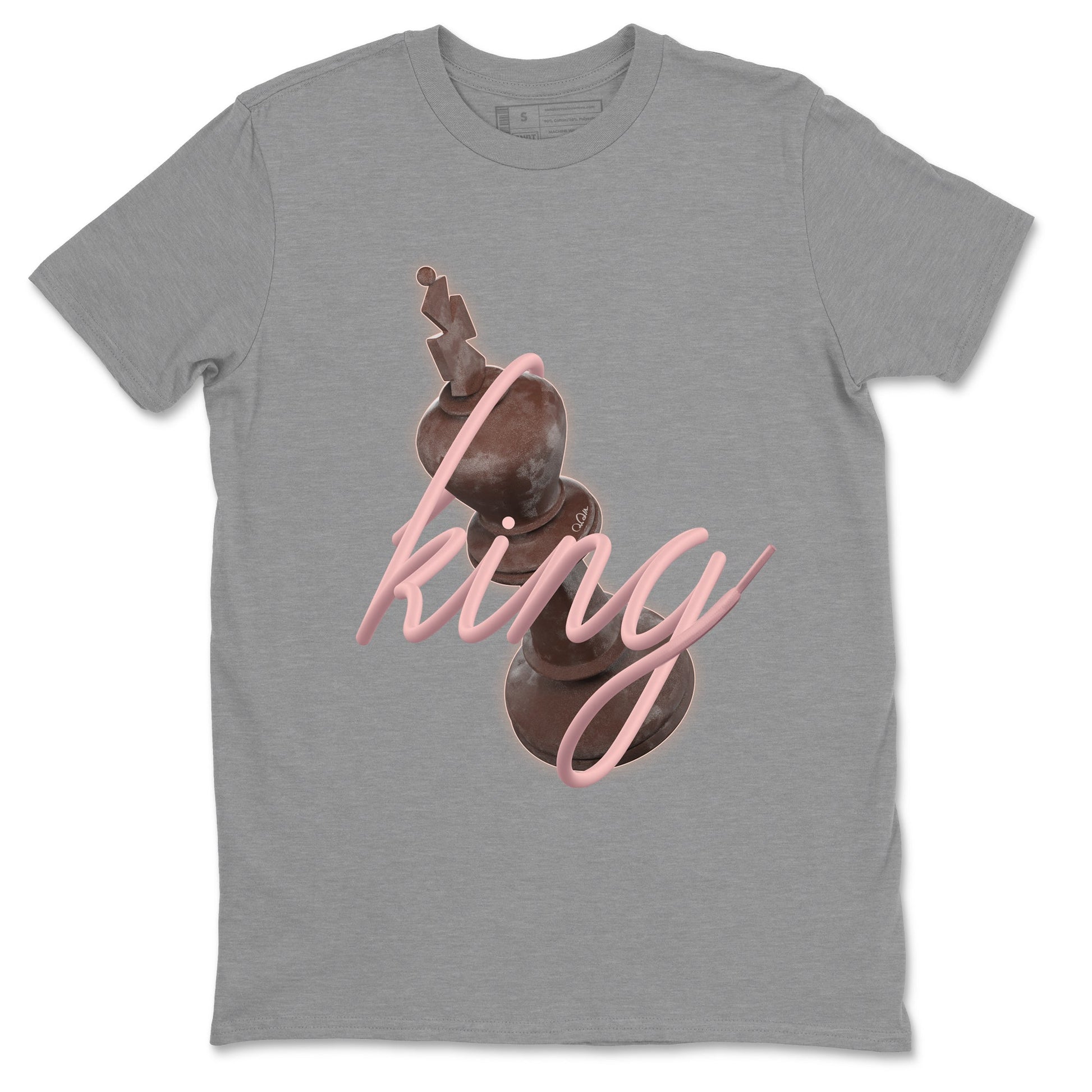 Air More Uptempo Valentines Day Sneaker Match Tees 3D King Sneaker Tees Nike Uptempo Valentines Day Sneaker Release Tees Unisex Shirts Heather Grey 2