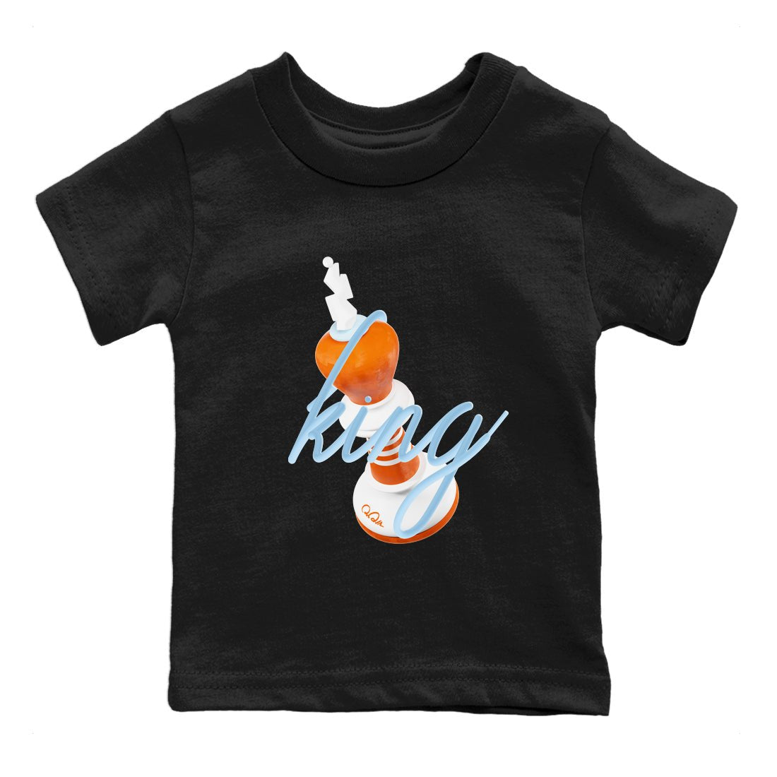 Crazy 8 Team Orange shirt to match jordans 3D King sneaker tees Adidas Crazy 8 Team Orange SNRT Sneaker Release Tees Baby Toddler Black 2 T-Shirt