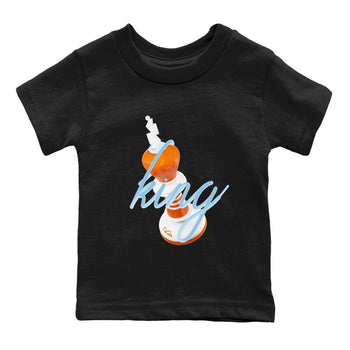 Crazy 8 Team Orange shirt to match jordans 3D King sneaker tees Adidas Crazy 8 Team Orange SNRT Sneaker Release Tees Baby Toddler Black 2 T-Shirt