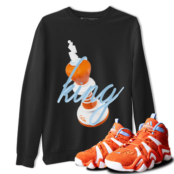Crazy 8 Team Orange shirt to match jordans 3D King sneaker tees Adidas Crazy 8 Team Orange SNRT Sneaker Release Tees Unisex Black 1 T-Shirt
