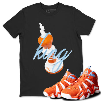 Crazy 8 Team Orange shirt to match jordans 3D King sneaker tees Adidas Crazy 8 Team Orange SNRT Sneaker Release Tees Unisex Black 1 T-Shirt
