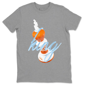 Crazy 8 Team Orange shirt to match jordans 3D King sneaker tees Adidas Crazy 8 Team Orange SNRT Sneaker Release Tees Unisex Heather Grey 2 T-Shirt