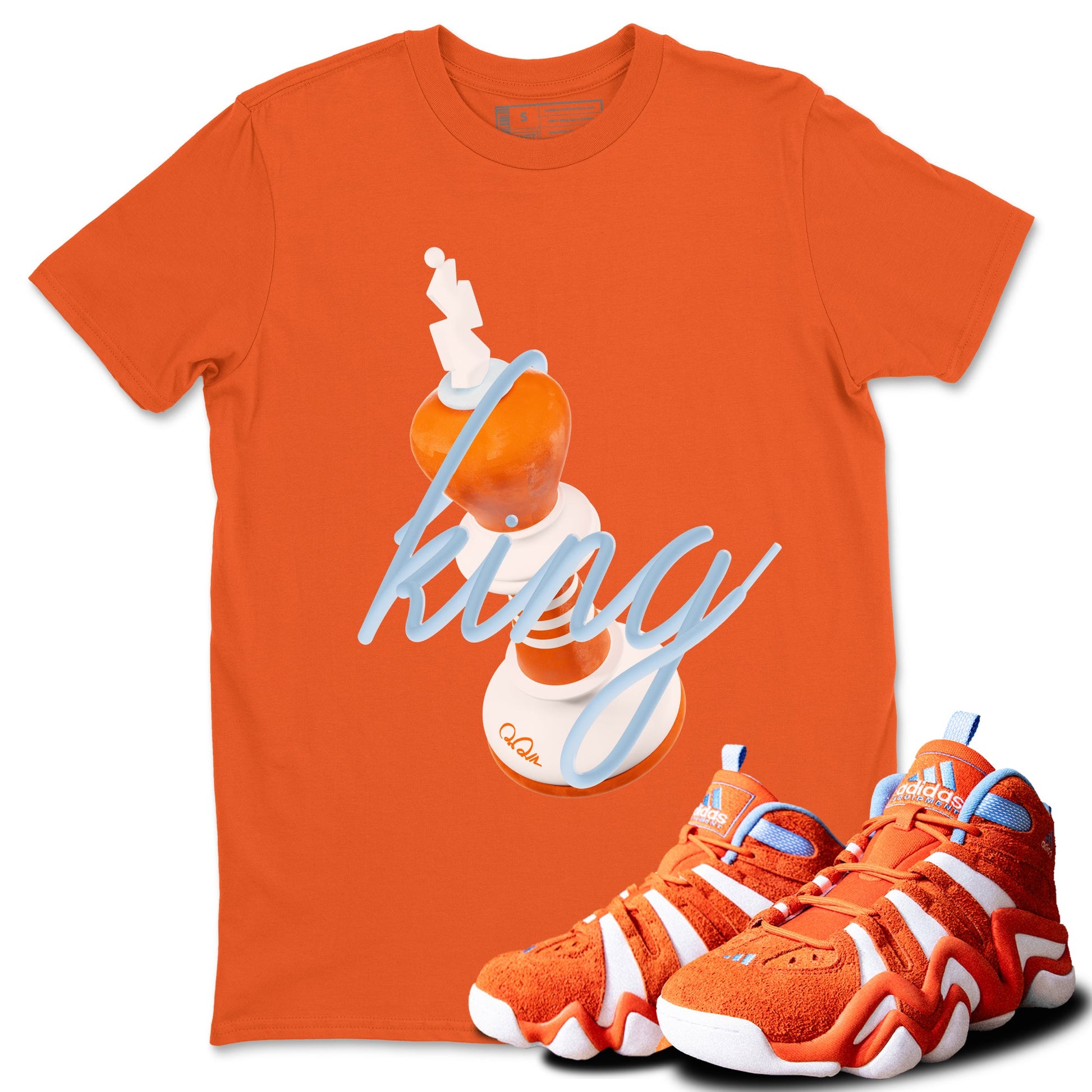 Crazy 8 Team Orange shirt to match jordans 3D King sneaker tees Adidas Crazy 8 Team Orange SNRT Sneaker Release Tees Unisex Orange 1 T-Shirt
