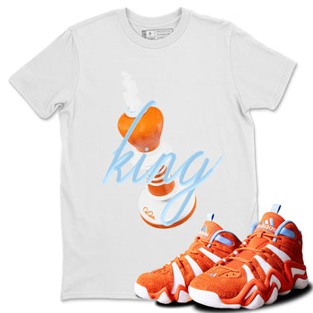 Crazy 8 Team Orange shirt to match jordans 3D King sneaker tees Adidas Crazy 8 Team Orange SNRT Sneaker Release Tees Unisex White 1 T-Shirt