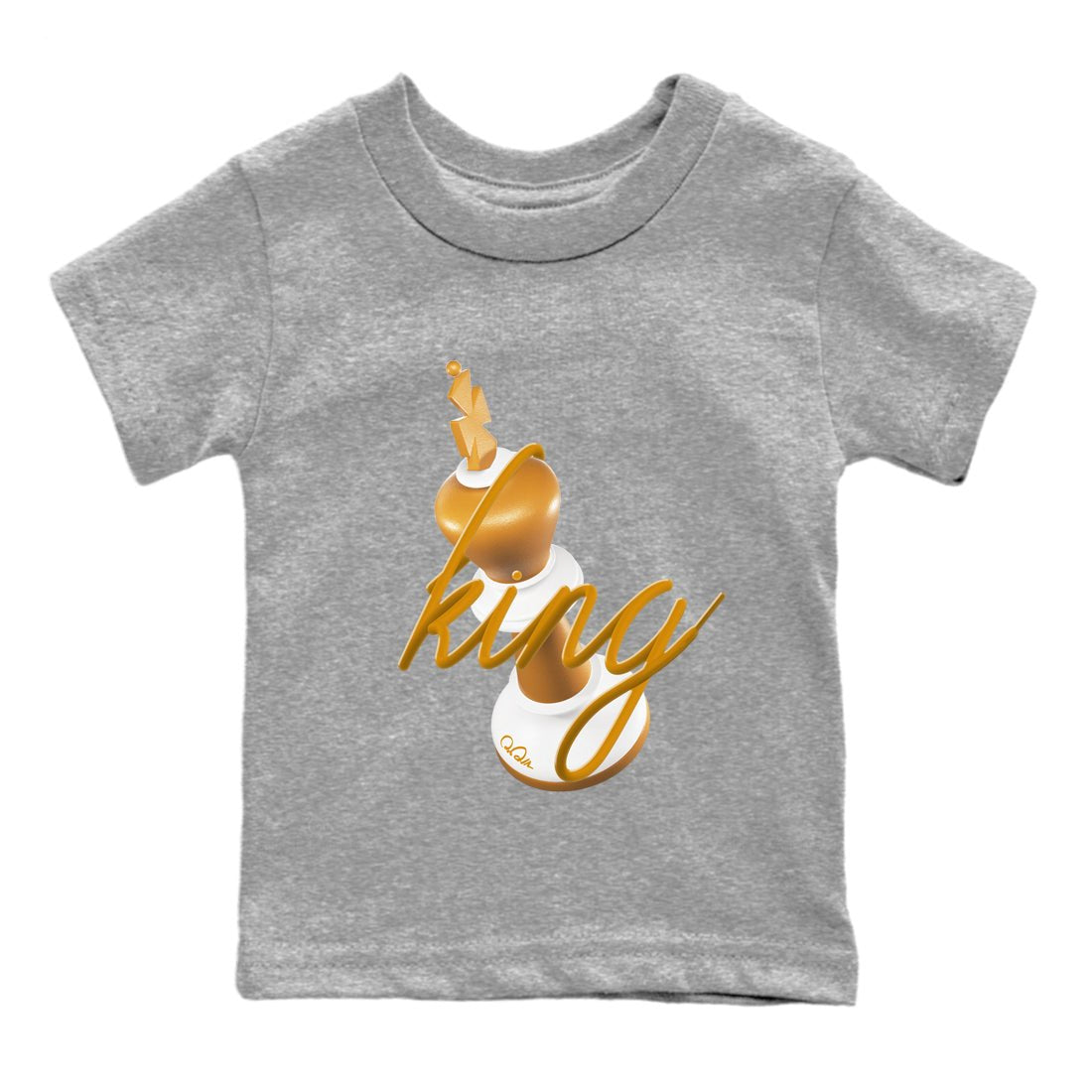 Dunk Dark Curry shirt to match jordans 3D King sneaker tees AJ1 Low Dark Curry SNRT sneaker release tees baby toddler Heather Grey 2 cotton Shirt