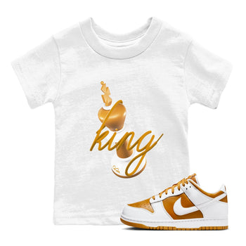 Dunk Dark Curry shirt to match jordans 3D King sneaker tees AJ1 Low Dark Curry SNRT sneaker release tees baby toddler White 1 cotton Shirt