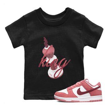 Dunk Valentines Day 2024 shirt to match jordans 3D King sneaker tees Dunk Happy Valentines Day 2024 SNRT Sneaker Release Tees Baby Toddler Black 1 T-Shirt