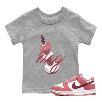 Dunk Valentines Day 2024 shirt to match jordans 3D King sneaker tees Dunk Happy Valentines Day 2024 SNRT Sneaker Release Tees Baby Toddler Heather Grey 1 T-Shirt