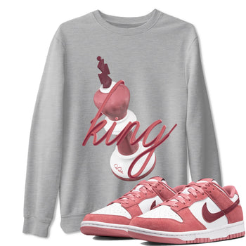 Dunk Valentines Day 2024 shirt to match jordans 3D King sneaker tees Dunk Happy Valentines Day 2024 SNRT Sneaker Release Tees Unisex Heather Grey 1 T-Shirt