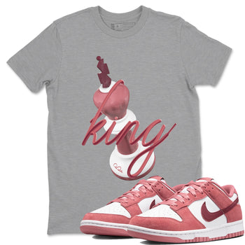 Dunk Valentines Day 2024 shirt to match jordans 3D King sneaker tees Dunk Happy Valentines Day 2024 SNRT Sneaker Release Tees Unisex Heather Grey 1 T-Shirt