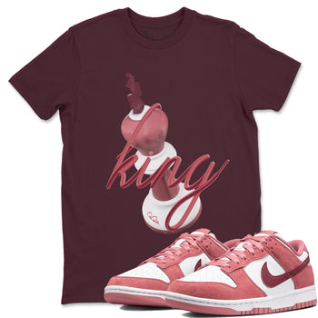 Dunk Valentines Day 2024 shirt to match jordans 3D King sneaker tees Dunk Happy Valentines Day 2024 SNRT Sneaker Release Tees Unisex Maroon 1 T-Shirt
