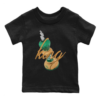 Samba Collegiate Green Gum shirt to match jordans 3D King sneaker tees Adidas Green Gum SNRT Sneaker Release Tees Baby Toddler Black 2 T-Shirt