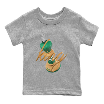 Samba Collegiate Green Gum shirt to match jordans 3D King sneaker tees Adidas Green Gum SNRT Sneaker Release Tees Baby Toddler Heather Grey 2 T-Shirt